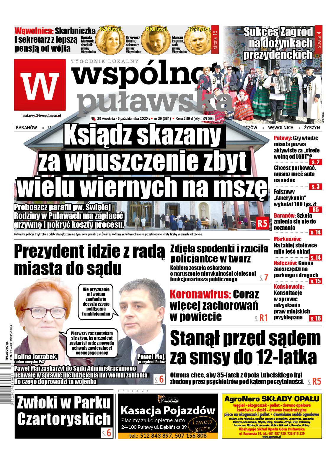 Sąd ukarał proboszcza za wpuszczenie do kościoła zbyt wielu wiernych - Zdjęcie główne