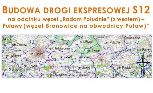 Budowa drogi ekspresowej S12 na terenie Gminy Puławy: Spotkanie informacyjne - Zdjęcie główne