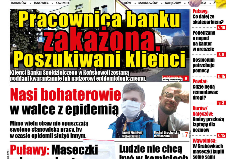 Pracownica banku zakażona koronawirusem - Zdjęcie główne