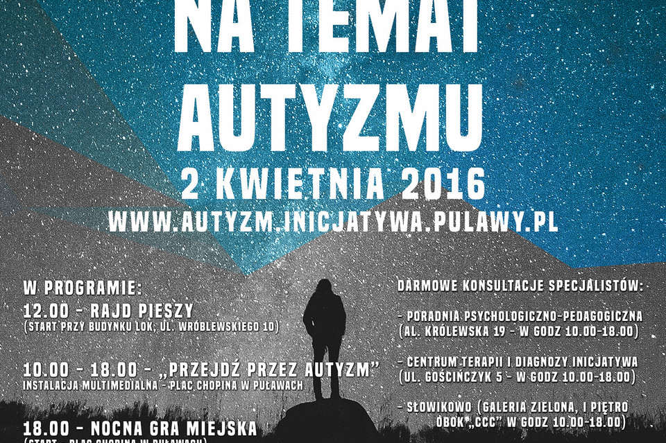 Światowy Dzień Wiedzy Na Temat Autyzmu w Puławach - Zdjęcie główne