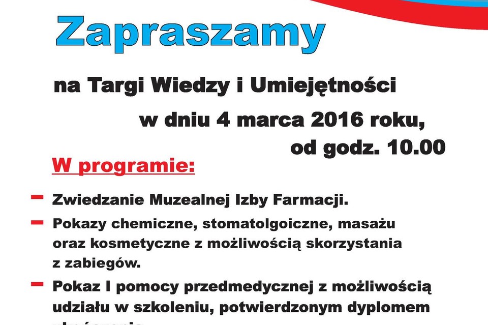 Targi wiedzy i umiejętności w Studium Medycznym w Puławach - Zdjęcie główne