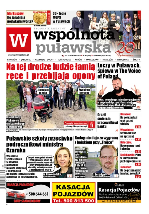 Najnowszy numer Wspólnoty Puławskiej (20 września 2022) - Zdjęcie główne