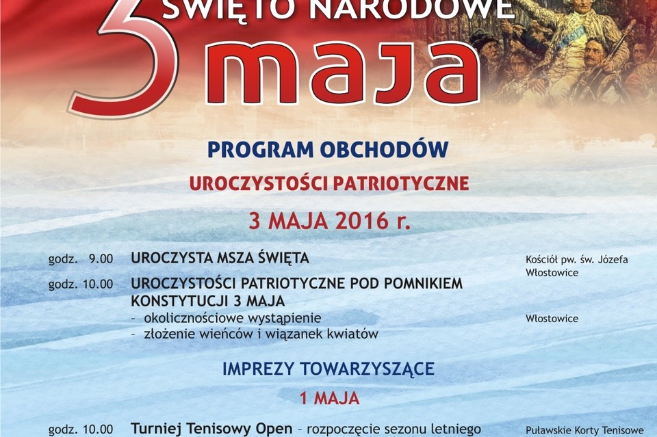 Program obchodów 3 Maja - Zdjęcie główne