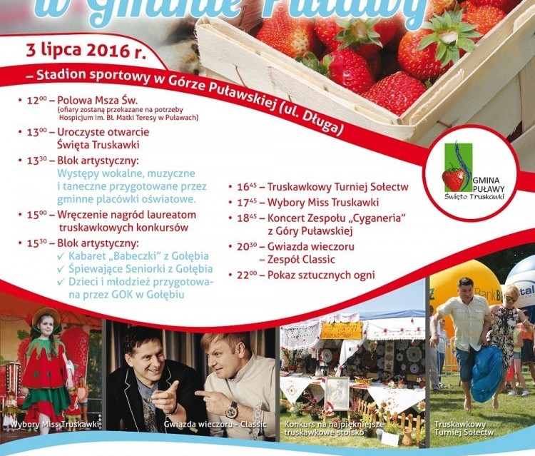 Święto Truskawki w Górze Puławskiej 2016 - program - Zdjęcie główne