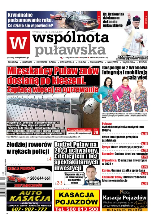 Najnowszy numer Wspólnoty Puławskiej (2 stycznia 2023) - Zdjęcie główne