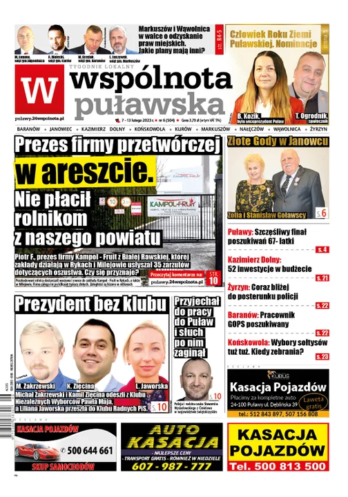 Najnowszy numer Wspólnoty Puławskiej (7 lutego 2023) - Zdjęcie główne