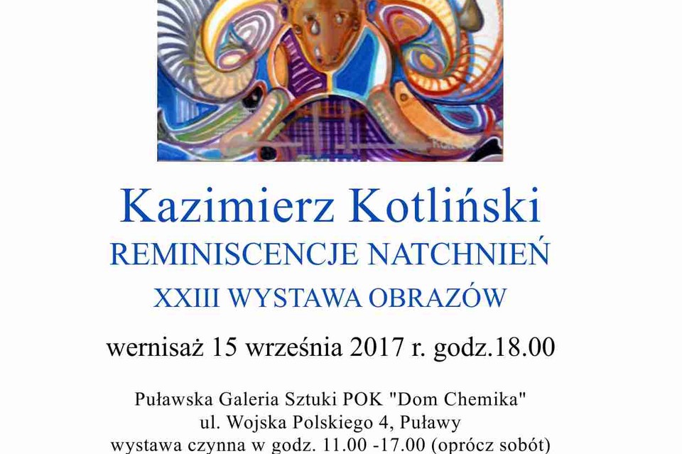 Wernisaż wystawy Kazimierza Kotlińskiego - Zdjęcie główne