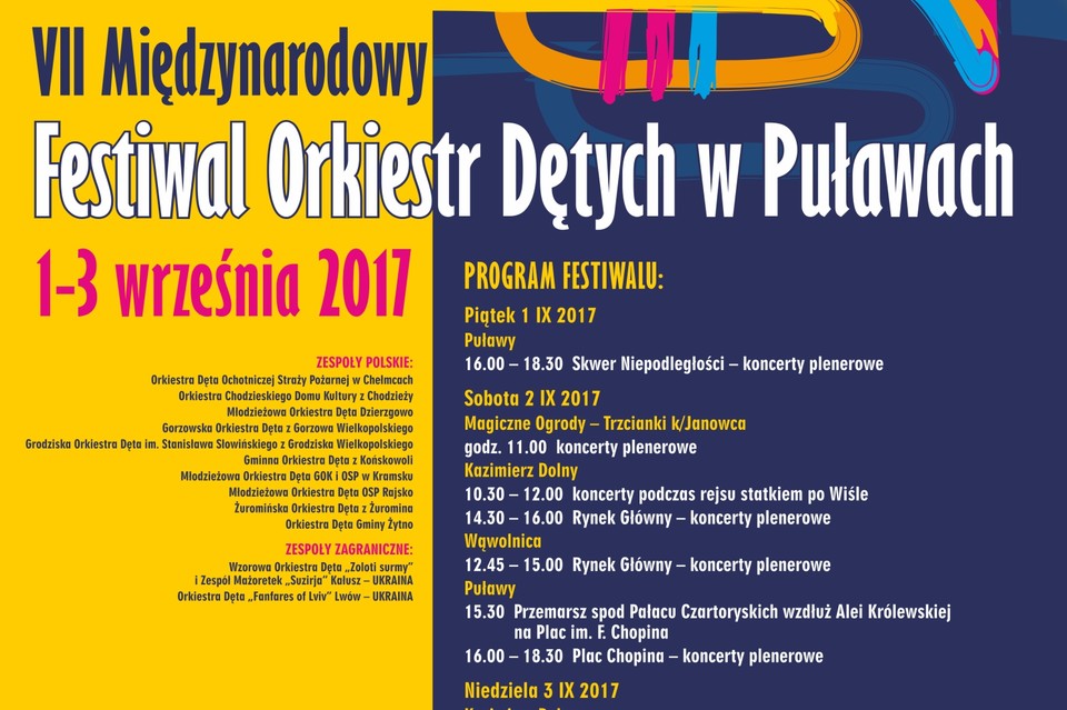 VII Międzynarodowy Festiwal Orkiestr Dętych w Puławach 2017 - Zdjęcie główne