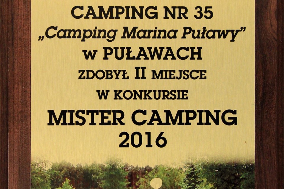 Camping Marina Puławy z kolejną nagrodą - Zdjęcie główne