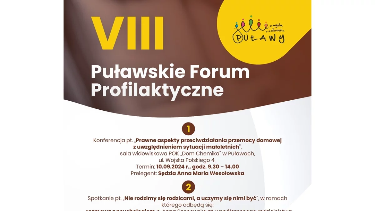 Przed nami VIII Puławskie Forum Profilaktyczne - Zdjęcie główne