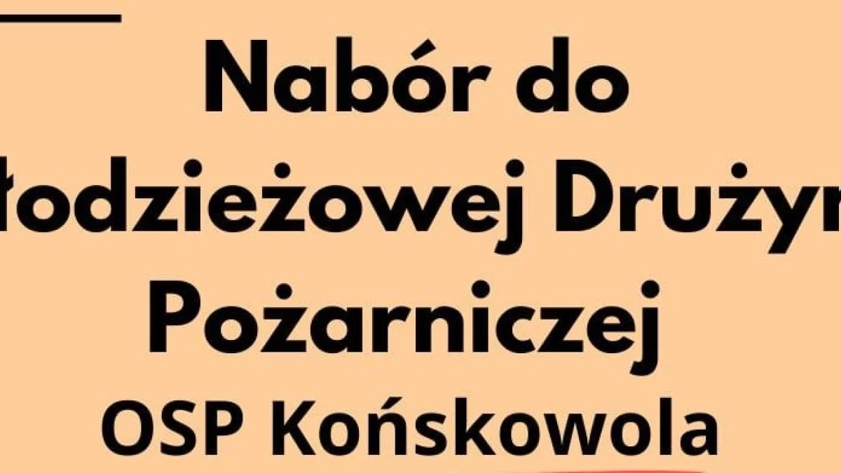 Dołącz do Młodzieżowej Drużyny Pożarniczej  w Końskowoli! - Zdjęcie główne