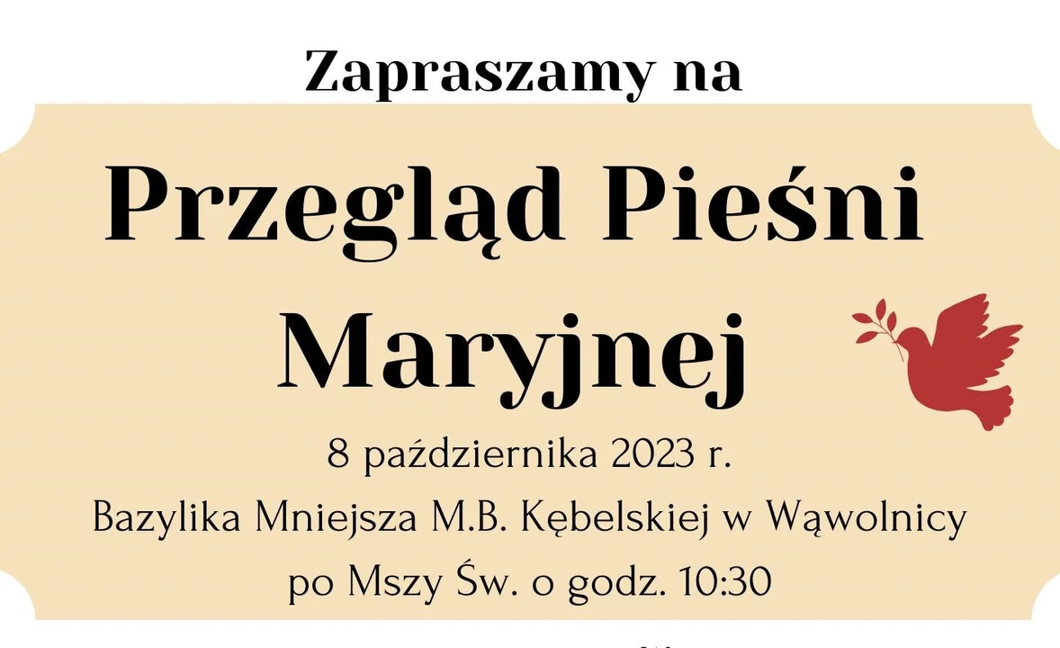 Posłuchaj pieśni maryjnych w Wąwolnicy - Zdjęcie główne