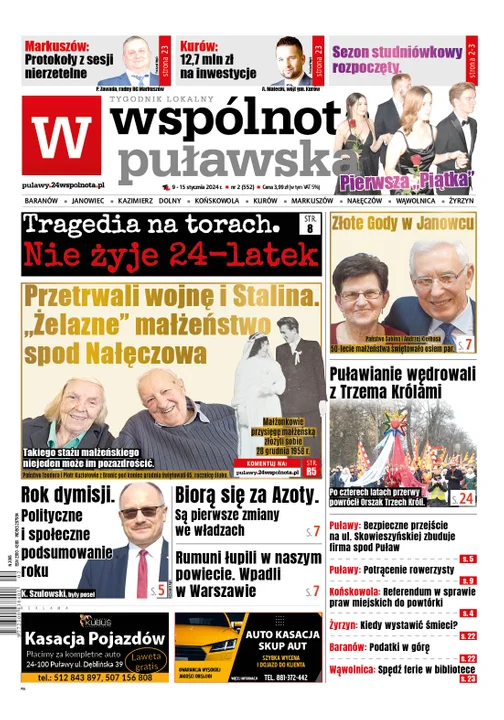 Najnowsze wydanie Wspólnoty Puławskiej 9 stycznia 2024 r - Zdjęcie główne