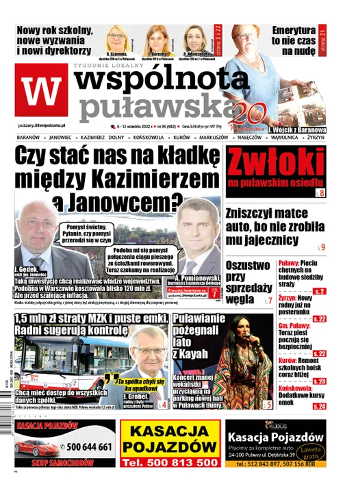 Najnowszy numer Wspólnoty Puławskiej (6 września 2022) - Zdjęcie główne