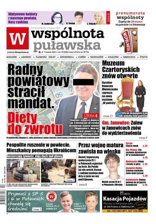 Najnowszy numer Wspólnoty Puławskiej ( 8 marca 2022) - Zdjęcie główne