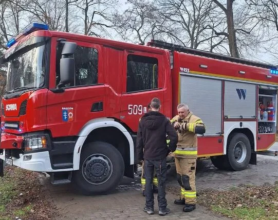 Powiat puławski. Interwencja straży pożarnej niedaleko Nałęczowa - Zdjęcie główne