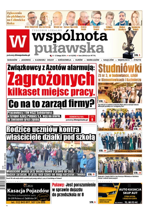 Najnowsze wydanie Wspólnoty Puławskiej 6 lutego 2024r - Zdjęcie główne