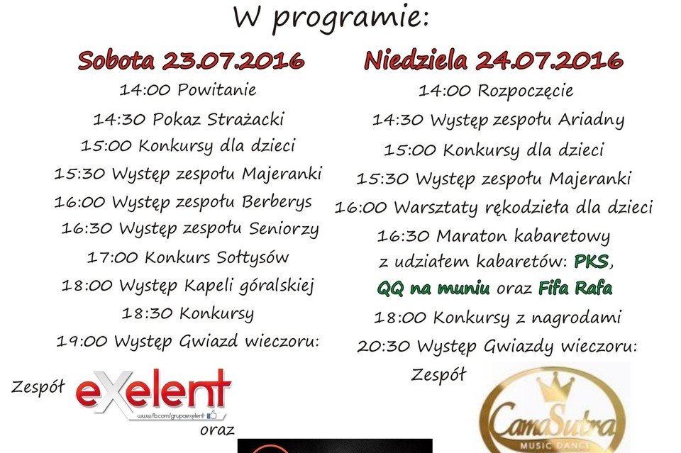 I Wąwolnicki Festyn w Siwym Dymie 2016 - program - Zdjęcie główne