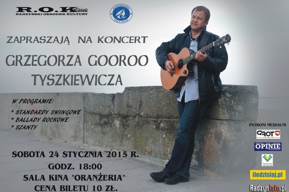 Grzegorz Gooroo Tyszkiewicz zagra w Radzyniu - Zdjęcie główne