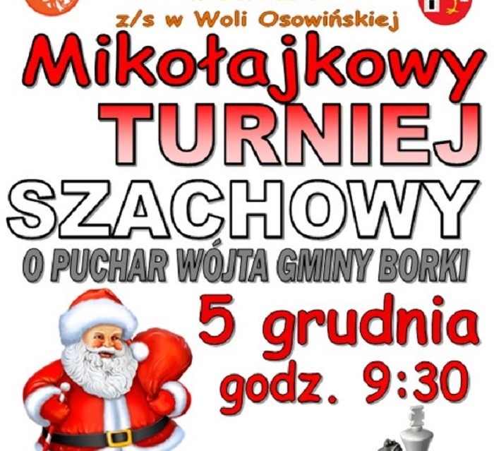 Mikołajkowy Turniej Szachowy w Borkach - Zdjęcie główne