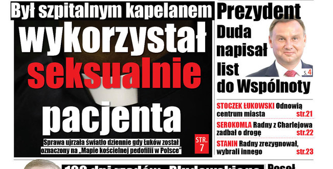 Przypadek księdza, który posługiwał w Radzyniu na „Mapie kościelnej pedofilii w Polsce” - Zdjęcie główne