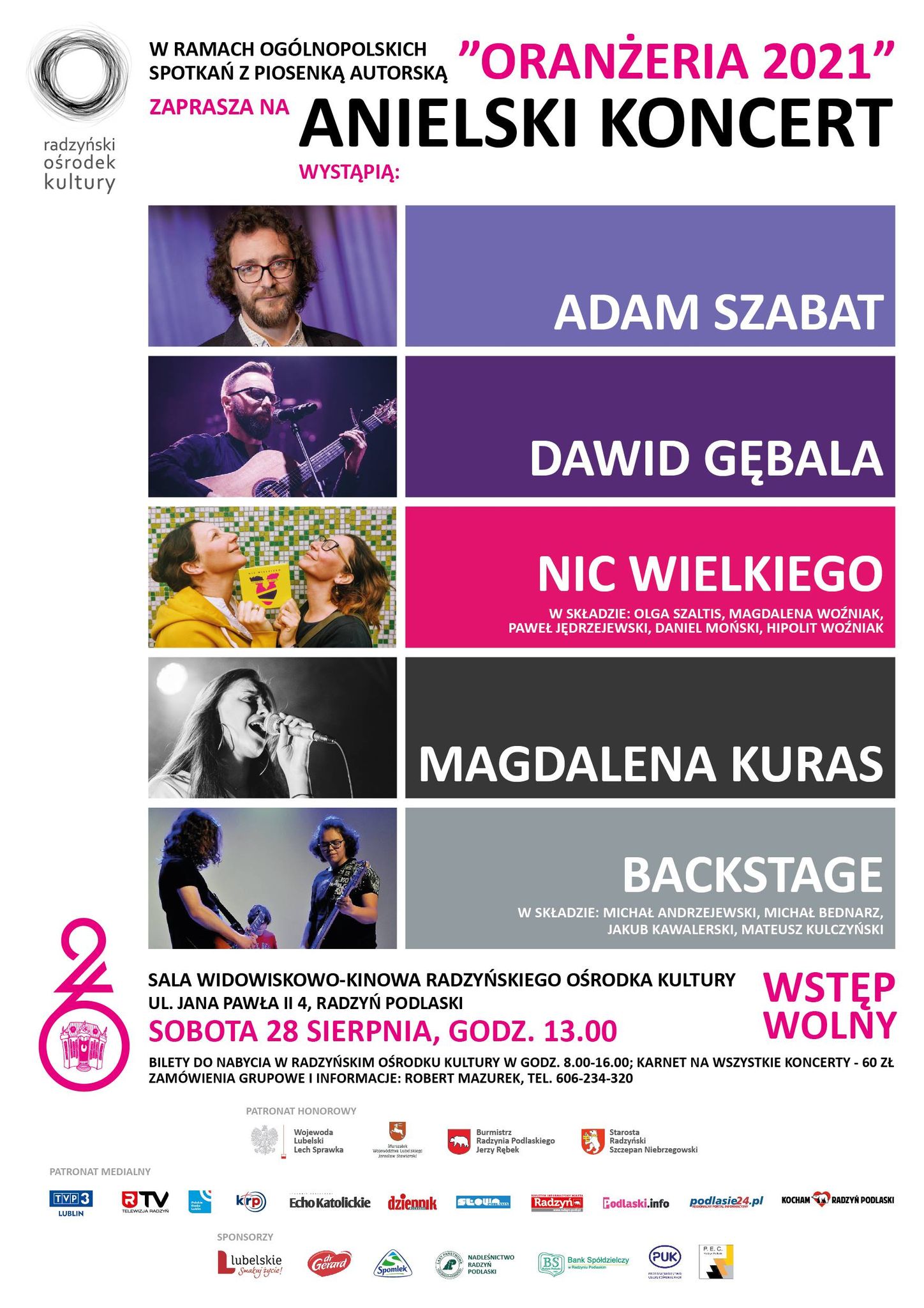 Już w sobotę „Anielski Koncert” w ramach 26. OSzPA „Oranżeria 2021” - Zdjęcie główne