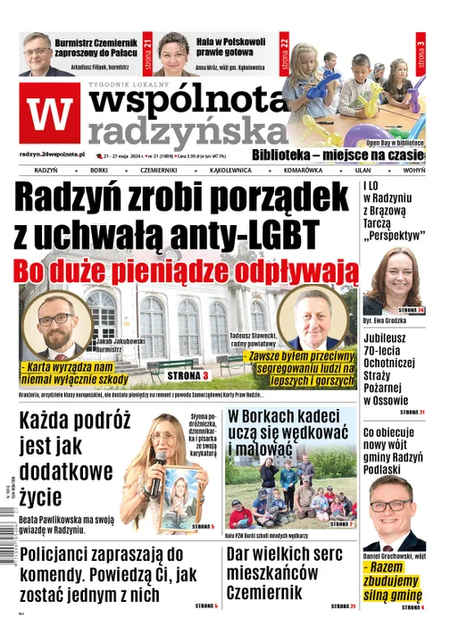 Najnowsze wydanie Wspólnoty Radzyńskiej 21 maja 2024r - Zdjęcie główne