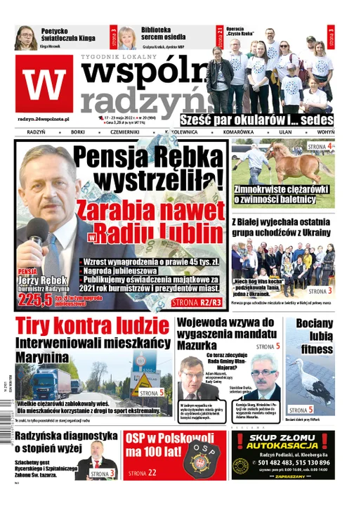 Najnowszy numer Wspólnoty Radzyńskiej (17 maja 2022) - Zdjęcie główne