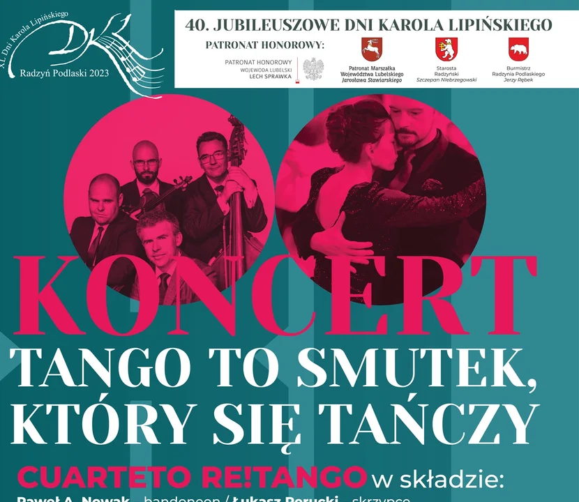 40. Jubileuszowe Dni Karola Lipińskiego i  „Tango to smutek, który się tańczy” w wykonaniu Cuarteto Re!Tango - Zdjęcie główne