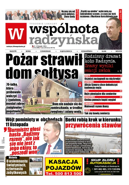 Najnowszy numer Wspólnoty Radzyńskiej (8 listopada 2022) - Zdjęcie główne