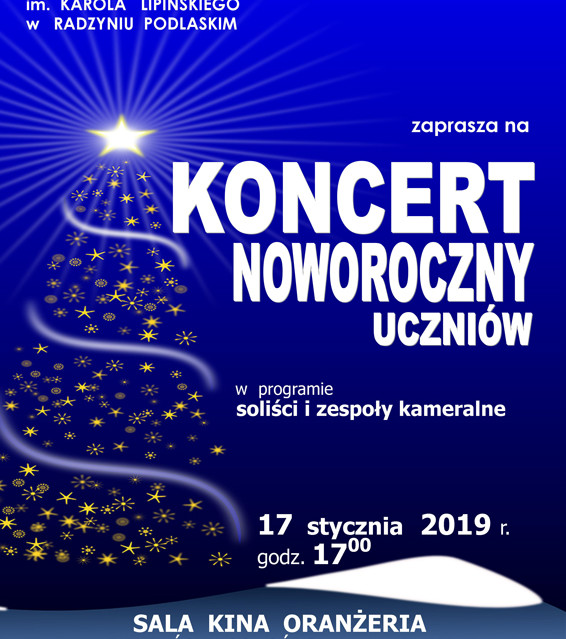 Zaproszenie na Koncert Noworoczny uczniów Państwowej Szkoły Muzycznej I st. im. K. Lipińskiego - Zdjęcie główne