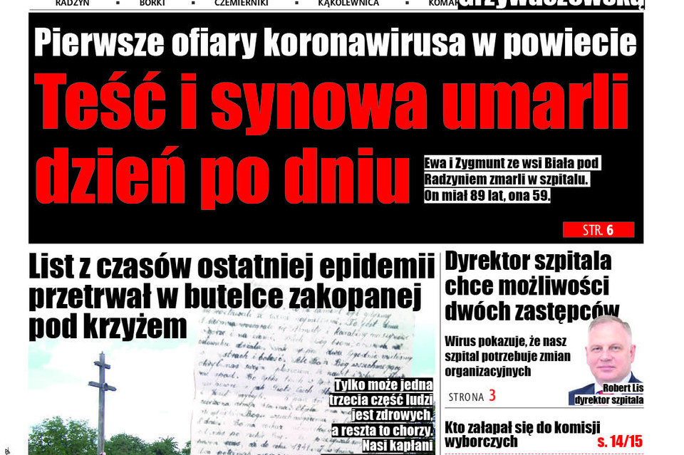 Pierwsze ofiary koronawirusa w powiecie radzyńskim to teść i synowa - Zdjęcie główne