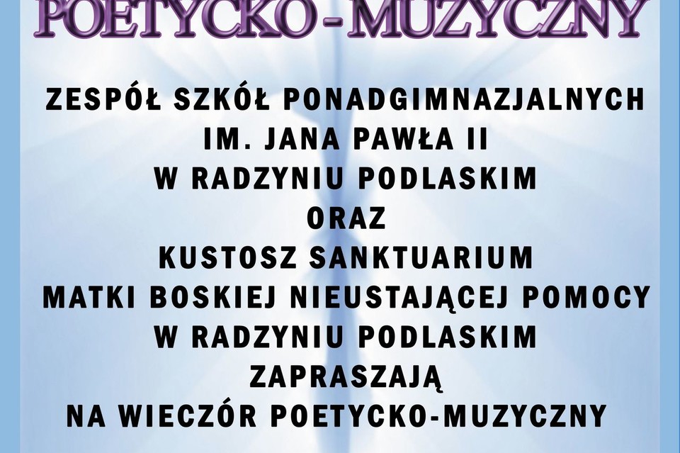 Wieczór poetycko-muzyczny - Zdjęcie główne