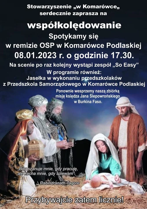 Kolejna edycja współkolędowania w Komarówce - Zdjęcie główne