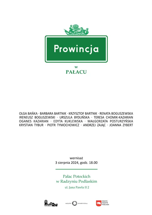 Radzyński Ośrodek Kultury zaprasza na wystawę "Prowincja w Pałacu" - Zdjęcie główne