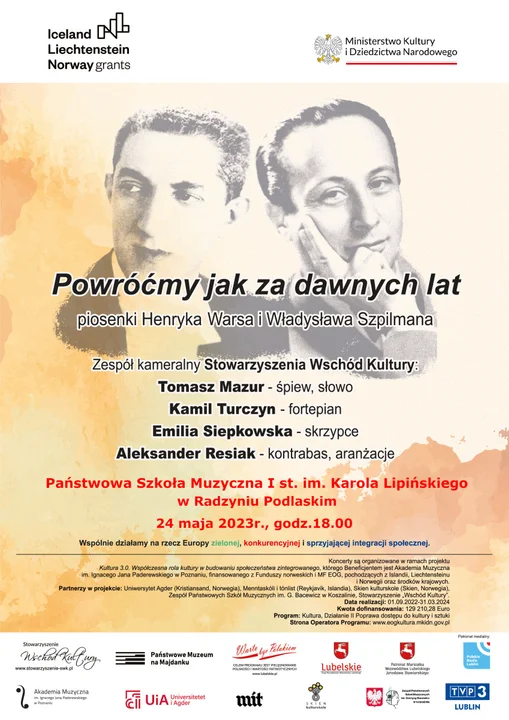 Szkoła muzyczna zaprasza na koncert : "Powróćmy jak za dawnych lat..." - Zdjęcie główne