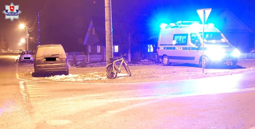 POW. RADZYŃSKI: Wjechał na skrzyżowaniu w rowerzystę. Nastolatek trafił do szpitala - Zdjęcie główne