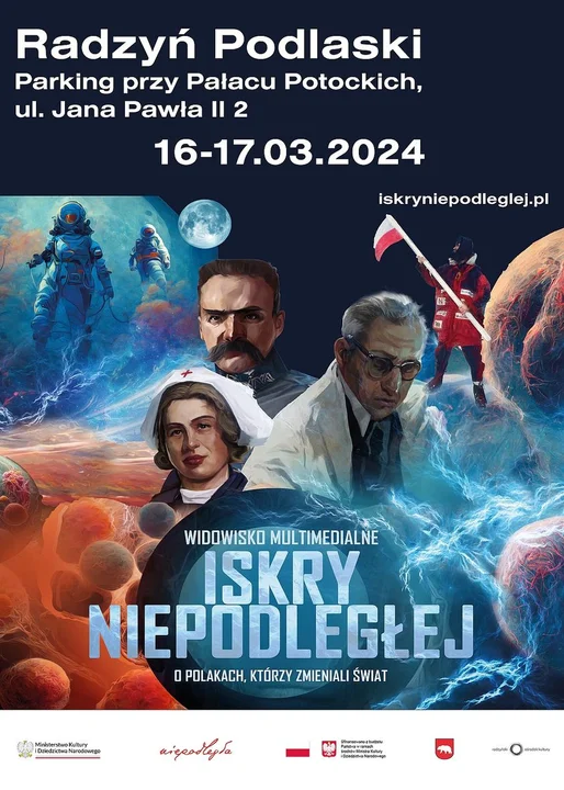 Widowisko multimedialne „Iskry Niepodległej” w Radzyniu - Zdjęcie główne