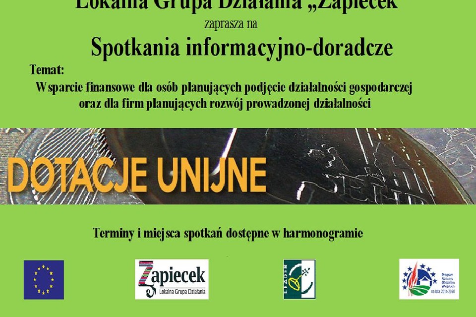 Spotkania informacyjno-doradcze z LGD "Zapiecek" - Zdjęcie główne