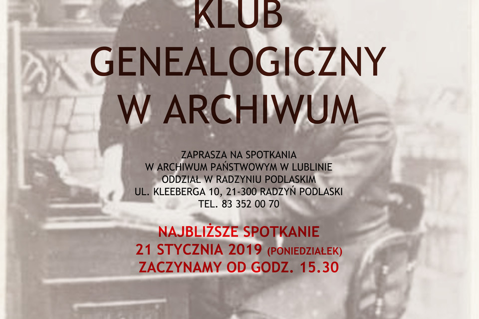 Pierwsze w tym roku  spotkanie Klubu Genealogicznego w Archiwum - Zdjęcie główne