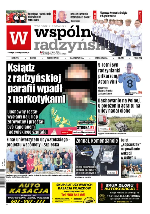 Najnowszy numer Wspólnoty Radzyńskiej  (27 czerwca 2023r) - Zdjęcie główne