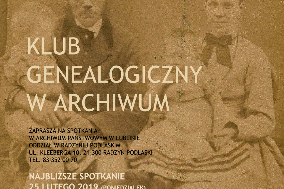 Spotkanie Klubu Genealogicznego - Zdjęcie główne