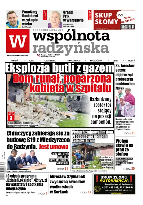 Najnowszy numer Wspólnoty Radzyńskiej (2 sierpnia 2022) - Zdjęcie główne