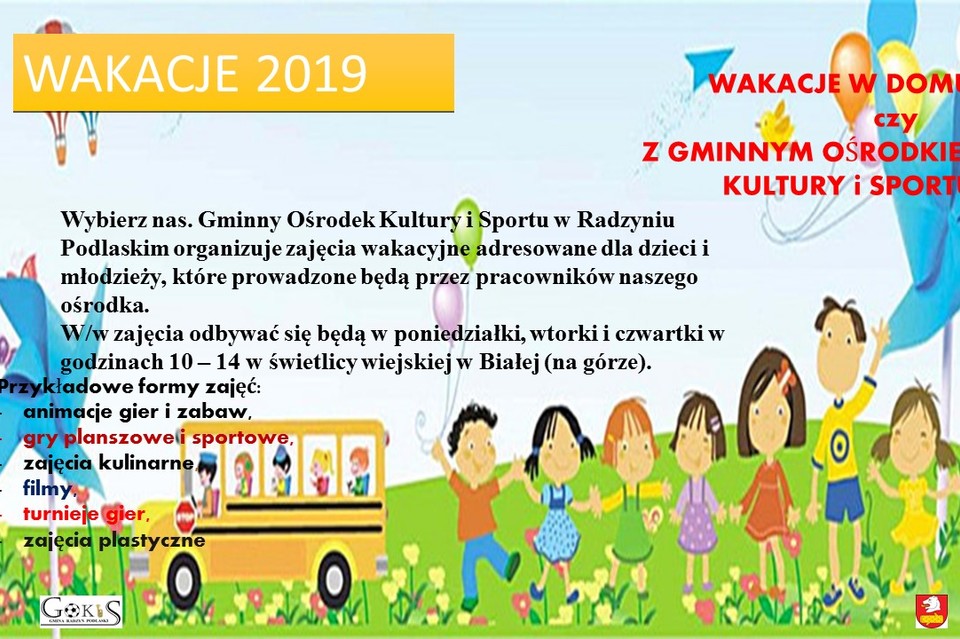 Wakacje z GOKiS-em - Zdjęcie główne