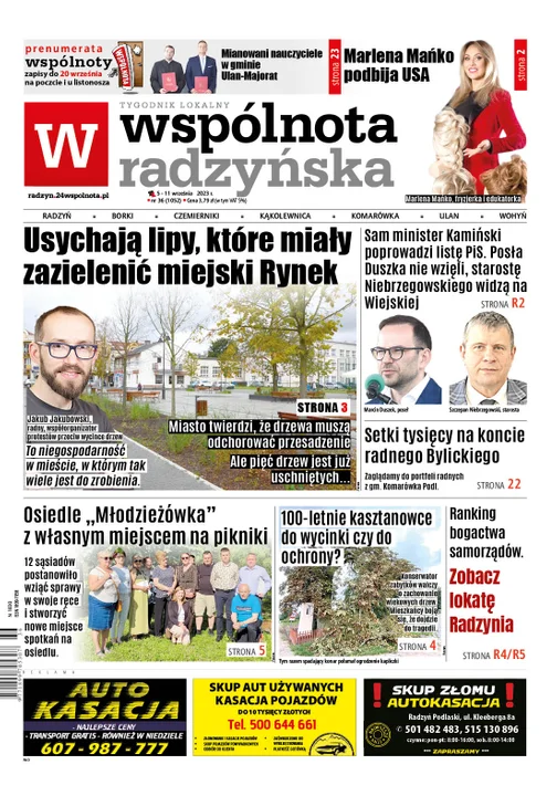Najnowszy numer Wspólnoty Radzyńskiej (5.09.2023) - Zdjęcie główne