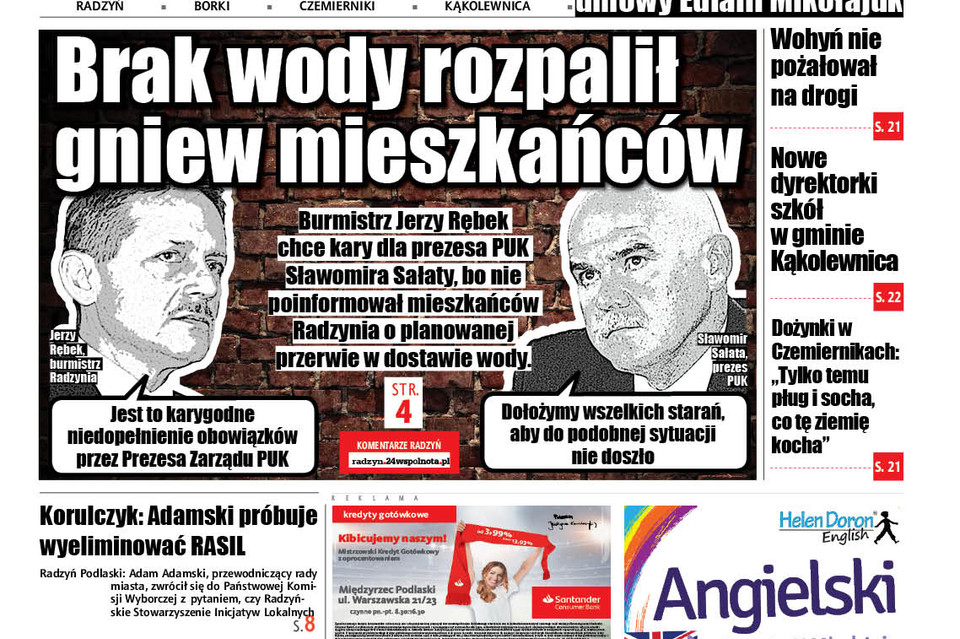 Brak wody rozpalił gniew mieszkańców - Zdjęcie główne