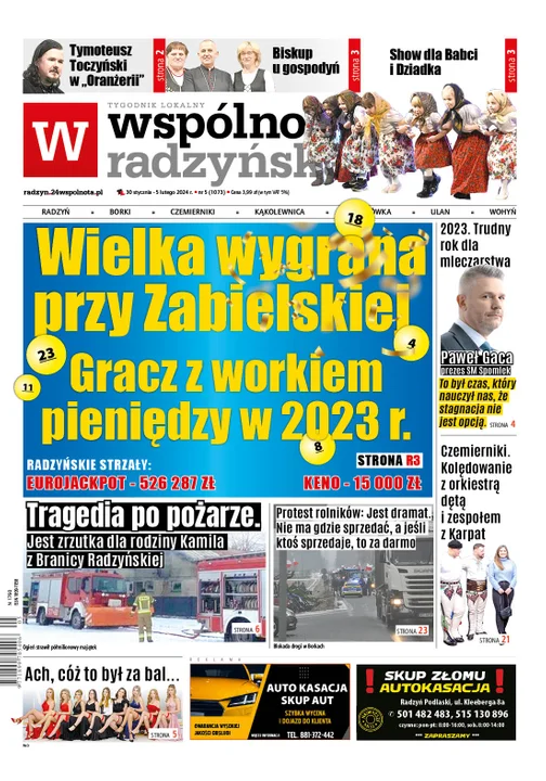 Najnowsze wydanie Wspólnoty Radzyńskiej 30 stycznia 2024r - Zdjęcie główne