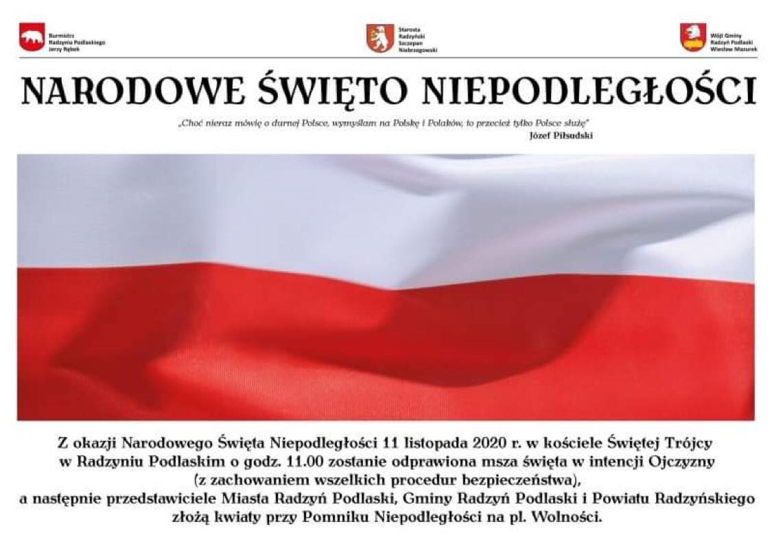 Narodowe Święto Niepodległości w Powiecie Radzyńskim - ograniczenia  - Zdjęcie główne