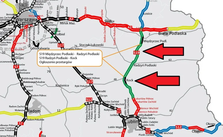 S-19: podpisano umowę na realizację odcinków Międzyrzec-Radzyń i Radzyń - Kock - Zdjęcie główne