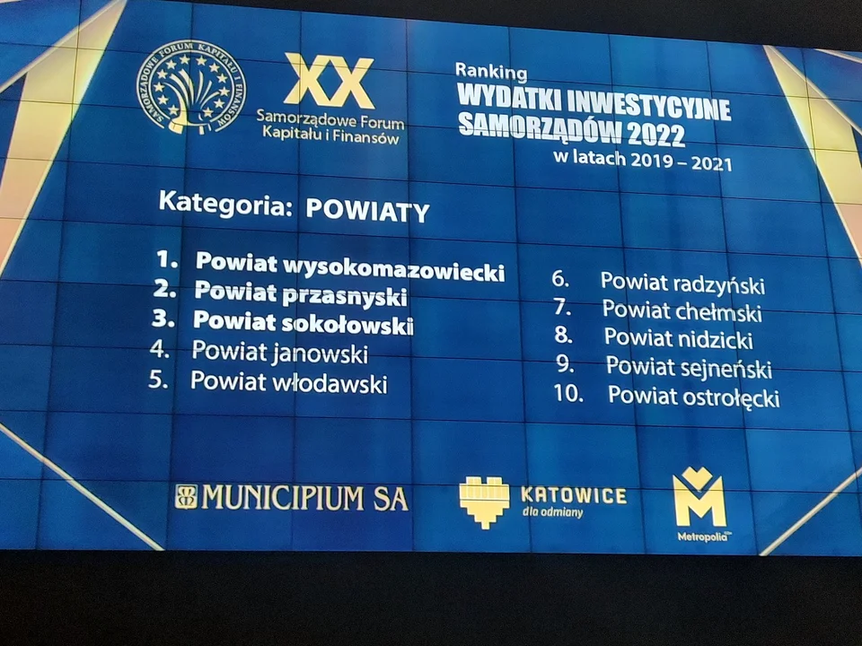 Nagroda za 90 mln zł.  Powiat Radzyński na 6-tym miejscu w Rankingu Wydatków Inwestycyjnych Samorządów - Zdjęcie główne